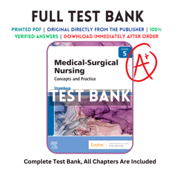 Test Bank For Medical-Surgical Nursing Concepts & Practice 5th Edition Holly Stromber