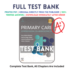 Test Bank For Primary Care Interprofessional Collaborative Practice 6th Edition by Terry Mahan Buttaro