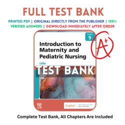 Test Bank For Introduction to Maternity and Pediatric Nursing 9th Edition Leifer