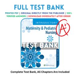 Test Bank For Introductory Maternity & Pediatric Nursing 5th edition Nancy Hatfield All Chapters Included