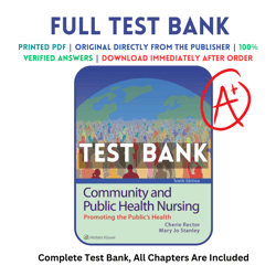 Test Bank For Community and Public Health Nursing 10th Edition Rector All Chapters Included