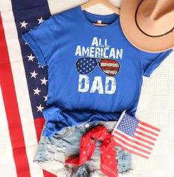 All American Dad Shirt, American Glasses Shirt, American Dad Shirt, 4th Of July Shirt, Patriotic Dad Shirt, American Shi