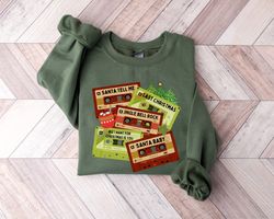All I Want For Christmas Is You Shirt, Christmas Cassettes Shirt, Christmas Santa Shirt, Western Christmas Sweatshirt, C