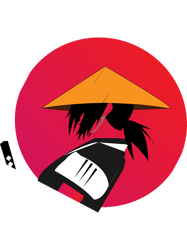 Anime Ronin in Sun Hat