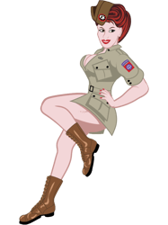 WWII Airborne Pinup