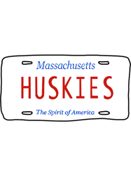 Northeastern huskies license plate )