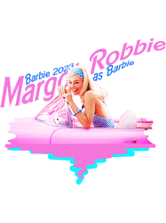 barbie movie 2023 margot robbie barbie as barbie graphic illustration design by ironpalette(2)