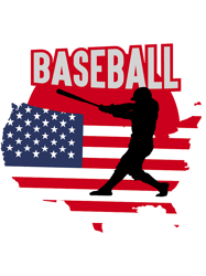 Baseball USA with USA flagModern Baseball USA eat sleep baseball repeat