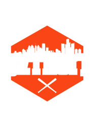 Cool Detroit Baseball Modern City Skyline Graphic Logo