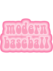 modern baseball groovy pink