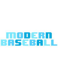 modern baseball pixel blue