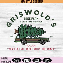 Christmas Vacation Tree Farm SVG, Griswold Inspired Christmas SVG,  Instant Download