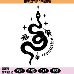 Taylor Swift Reputation Era SVG, Reputation Album Cover SVG, Instant Download