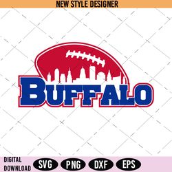 Buffalo Football Team Logo SVG, Football Team Fan Art SVG, NFL Buffalo Football SVG, Instant Download