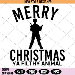 Christmas Ya Filthy Animal SVG PNG, Merry Christmas SVG, Filthy Animal SVG, Digital Download