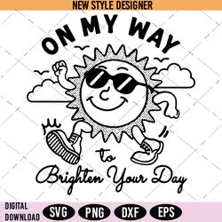 Positive Sunshine SVG, Be Kind Nice SVG, Encouraging SVG, Digital Download