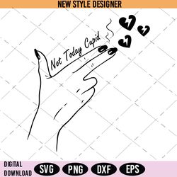 Loveless Cupid SVG, Anti Valentine SVG, Venlentine Heart SVG, Instant Download