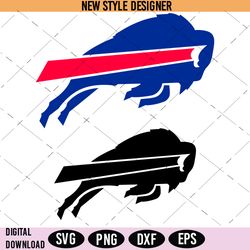 Bills Logo Clipart, NFL Buffalo Bills Design, Buffalo Bills Football SVG, Instant Download