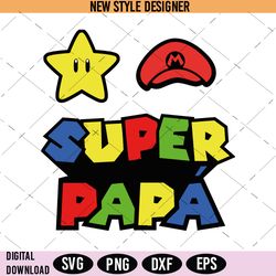 Super Dad SVG, Dad Hero Clipart, Father's Day Superhero SVG, Instant Download