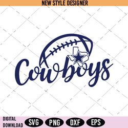 Dallas Cowboys SVG, NFL Football SVG, Dallas Cowboys Logo, Instant Download