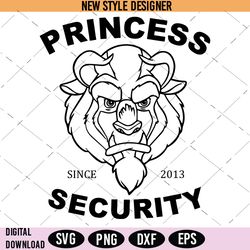 Princess Security Svg Png, Princess Crown Svg, Princess Security Shirt, Instant Download