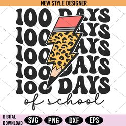 100 Days of School Svg, Happy 100 Days of School Svg, School 100th Day Svg, Instant Download