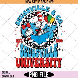 Dr. Seuss Company Png, Cartoons Png, Children's book character PNG, Instant Download