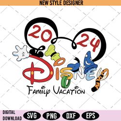 Mouse Friends Trip Svg, Custom Family Trip 2024 Svg, Theme Park Trip Svg, Instant Download