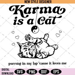 Karma Cat Svg, Karma Is A Cat Svg, TS Album Svg, Cat Svg, Instant Download