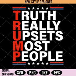 Truth Reality Upsets Most People Svg, Trump Svg, Instant Download