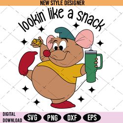 Lookin Like a Snack Mouse Svg, Gus Gus Mouse Svg, Instant Download
