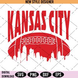 Kansas City Football Svg Png, Chiefs Svg, Kansas City Football Design, Instant Download