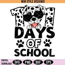 101 Days of School Svg, Kindergarten Svg, I Survived 100 Days Clipart, Instant Download