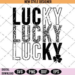Lucky Clover Svg Png, Lucky Svg, St Patricks Day Svg, St Patty's Day Svg, Good Luck Charm Svg, Instant Download