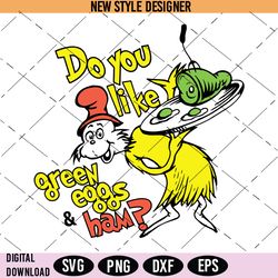 Green eggs and ham Svg Png, Dr Suess Svg, Cat In The Hat Svg, Dr Suess Hat Svg, Thing Svg, Instant Download