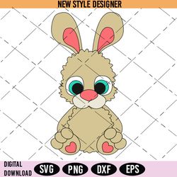 Chubby Baby Bunny Svg Png, Cute Bunny Svg, Adorable Baby Rabbit Svg, Instant Download