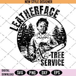 Halloween Leatherface Tree Service Svg Png, Halloween Tree Service Svg, Leatherface Svg, Instant Download