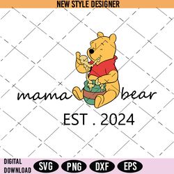 Mama Bear Svg Png, Mother's Day Svg, Mom Life Svg, Mama Shirt Design, Family Vacation Svg, Instant Download