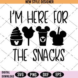 Here For The Snacks Svg Png, Foodie Svg Design, Snack Lover Svg, Snack Time Svg, Culinary Svg, Instant Download