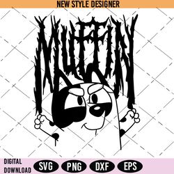 Muffin Metal Blue Dog Svg, Blue Dog SVG, Metal art SVG, Printable Blue Dog Svg, Animal SVG, Instant Download