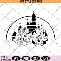 Miss Mouse and Duck Svg, Girls Trip Svg, PNG, DXF, EPS, Cricut File
