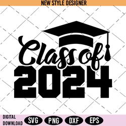 Class of 2024 Svg, Graduation Design 2024 svg, Png, Instant Download