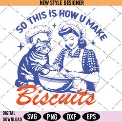 Cat Biscuits Svg, Cute cat baking Svg, NG, DXF, EPS, Silhouette Art