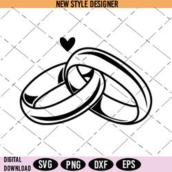 Marriage Rings Svg, Ring Svg, Wedding Svg, Wedding rings SVG, Instant Download