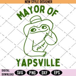 Mayor of Yapville Svg, Mayor SVG, Political Png, Silhouette Art, Cut File Svg