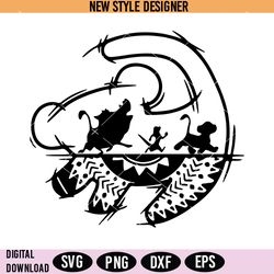 Lion King Simba SVG, Hakuna Matata SVG, Lion King Symbol Svg, Instant Download
