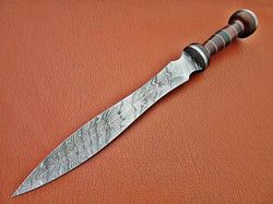 Hand Forged Damascus Steel Gladiator Sword, Damascus Steel Roman sword, Hand Made Sword, Combat sword, Christmas gift