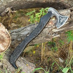 Handmade Viking crow axe Christmas gift gift for him birthday present gift for her anniversary gift decorations outdoor