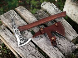 Handmade punisher axe hatchet fathers gift anniversary gift Christmas gift black Friday sale anniversary gift tomahawk