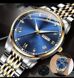 Luminous Men's Stainless Steel Quartz Watch - Classic Business Waterproof Wristwatch